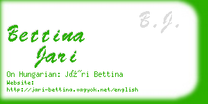 bettina jari business card